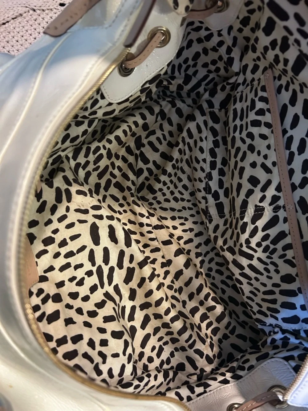 Kate Spade Cream Leather Satchel